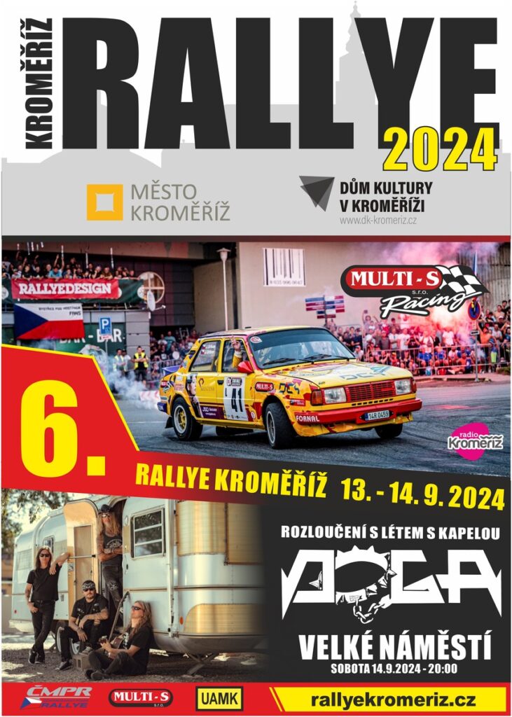 Plakát Rallye Kroměříž 2024